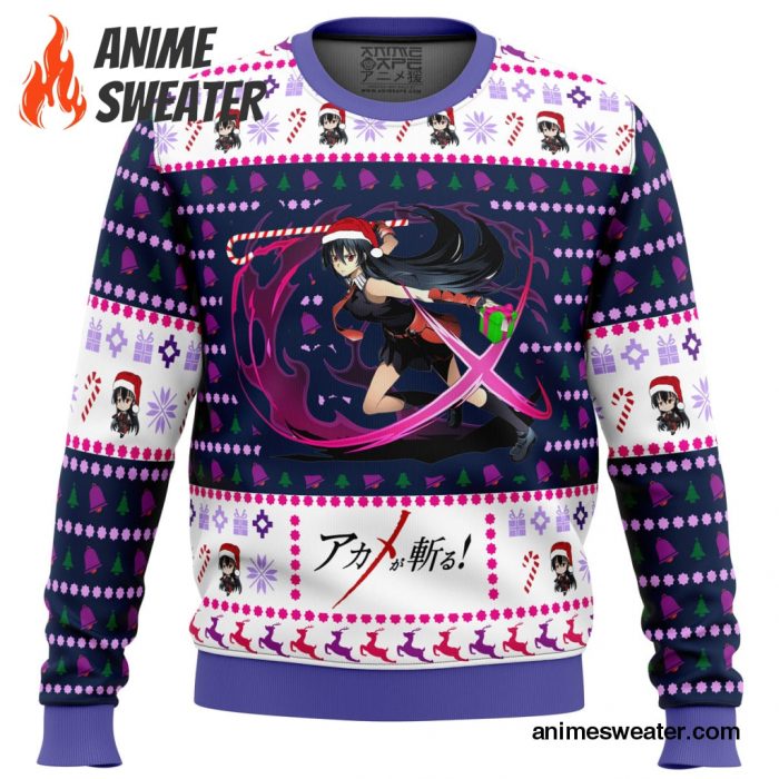 Akame ga Kill Akame Christmas Attack Ugly Christmas Sweater