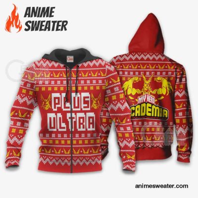 All Might Plus Ultra Ugly Christmas Sweater My Hero Academia Anime Xmas Gift