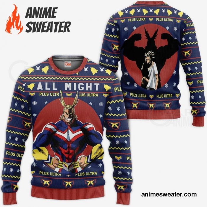 All Might Ugly Christmas Sweater My Hero Academia Anime Xmas Shirt Gift Idea