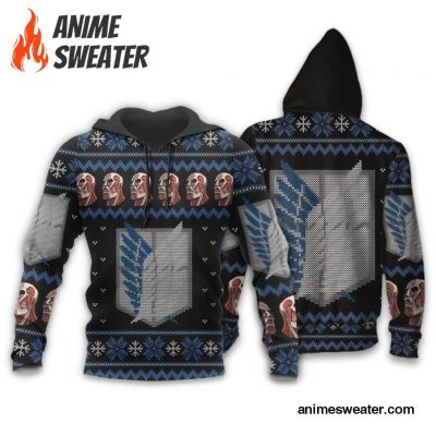 Attack On Titan Shirt Scout Ugly Christmas Sweater Jacket Costume