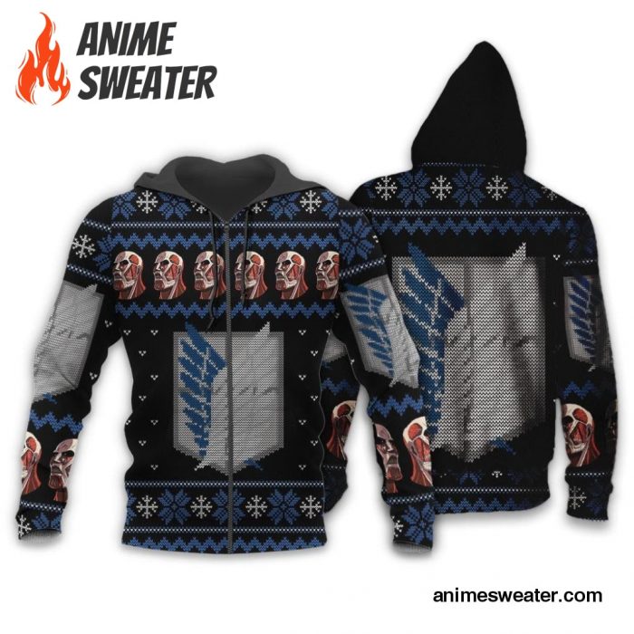 Attack On Titan Shirt Scout Ugly Christmas Sweater Jacket Costume