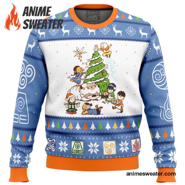 Avatar the Last Airbender Christmas Time Ugly Christmas Sweater