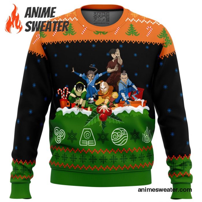 Avatar the Last Airbender On the Chimney Top Ugly Christmas Sweater