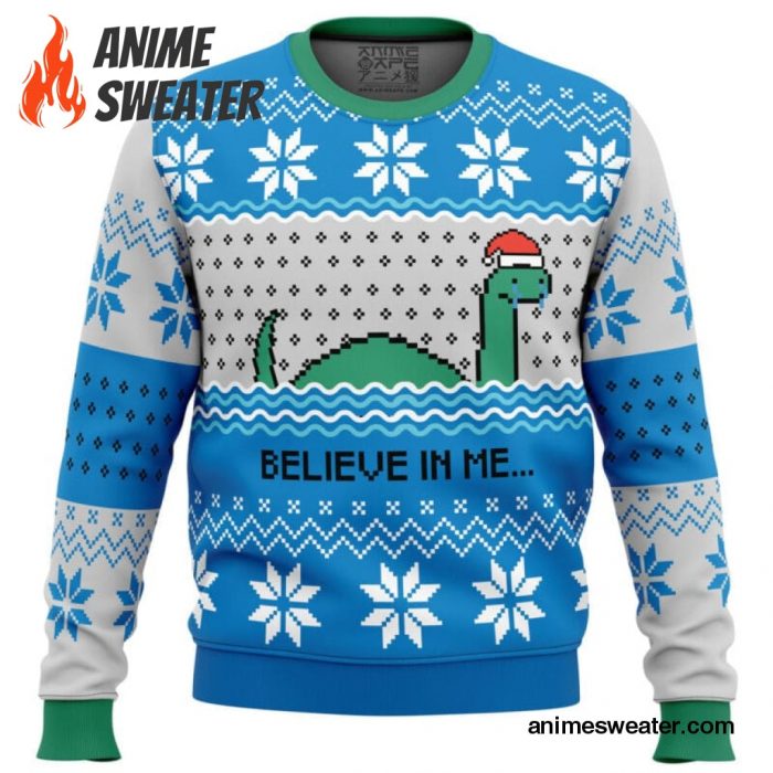 Believe in me...Nessie Ugly Christmas Sweater