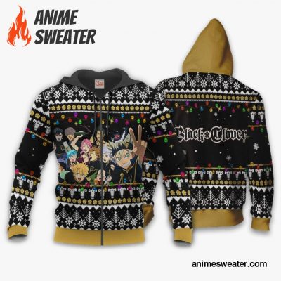 Black Bull Ugly Christmas Sweater Black Clover Anime Xmas Gift VA11
