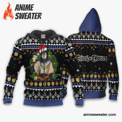Yuno Ugly Christmas Sweater Black Clover Anime Xmas Gift VA11
