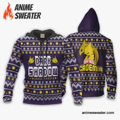 Fumikage Tokoyami Ugly Christmas Sweater Dark Shadow My Hero Academia