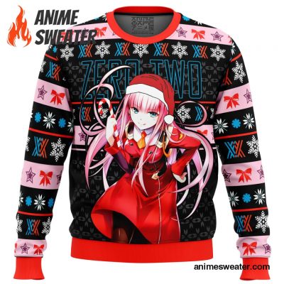 Darling in the Franxx Zero Two Ugly Christmas Sweater