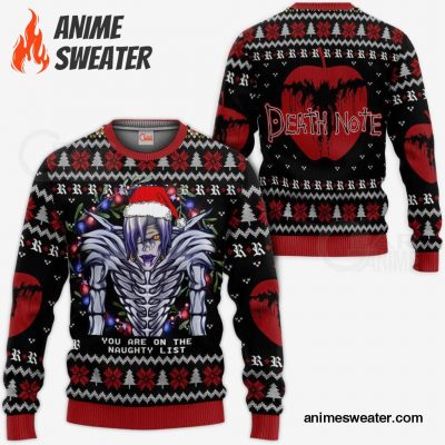 Shinigami Rem Ugly Christmas Sweater Death Note Anime Xmas Gift VA11