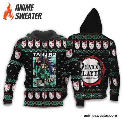 Tanjiro Kamado Ugly Christmas Sweater Demon Slayer Anime Xmas Custom Clothes