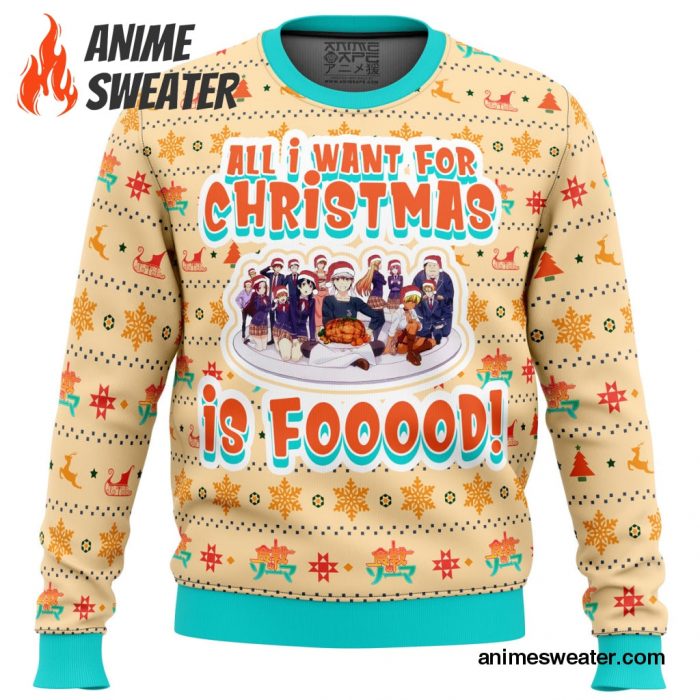 Food Wars Culinary Academy Ugly Christmas Sweater