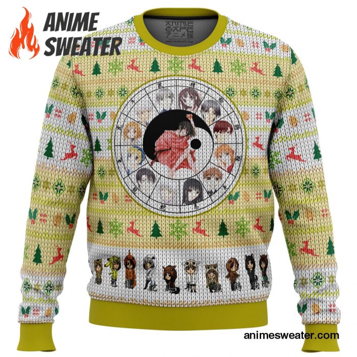 Fruits Basket Chinese Zodiac Ugly Christmas Sweater