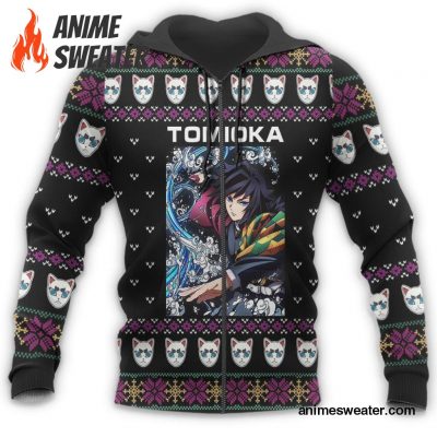 Giyu Tomioka Ugly Christmas Sweater Demon Slayer Anime Xmas Gift Custom Clothes