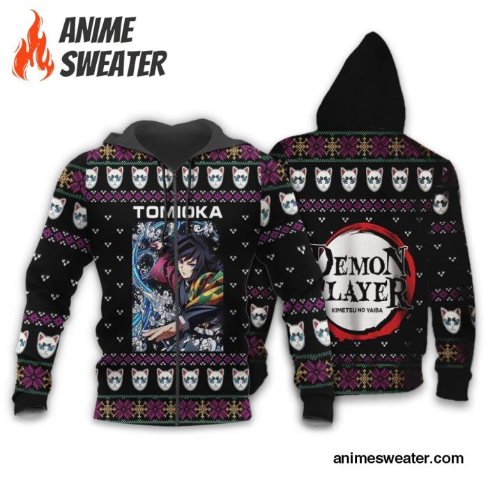 Giyu Tomioka Ugly Christmas Sweater Demon Slayer Anime Xmas Gift Custom Clothes