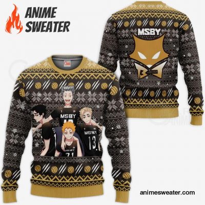 MSBY Black Jackals Ugly Christmas Sweater Haikyuu Anime Xmas Gift VA10