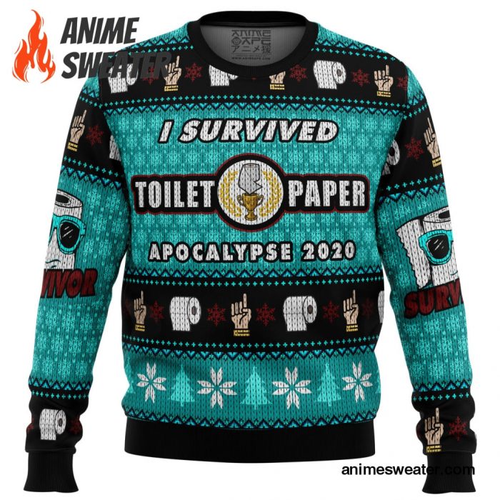 I Survived Toilet Paper Apocalypse 2020 Ugly Christmas Sweater