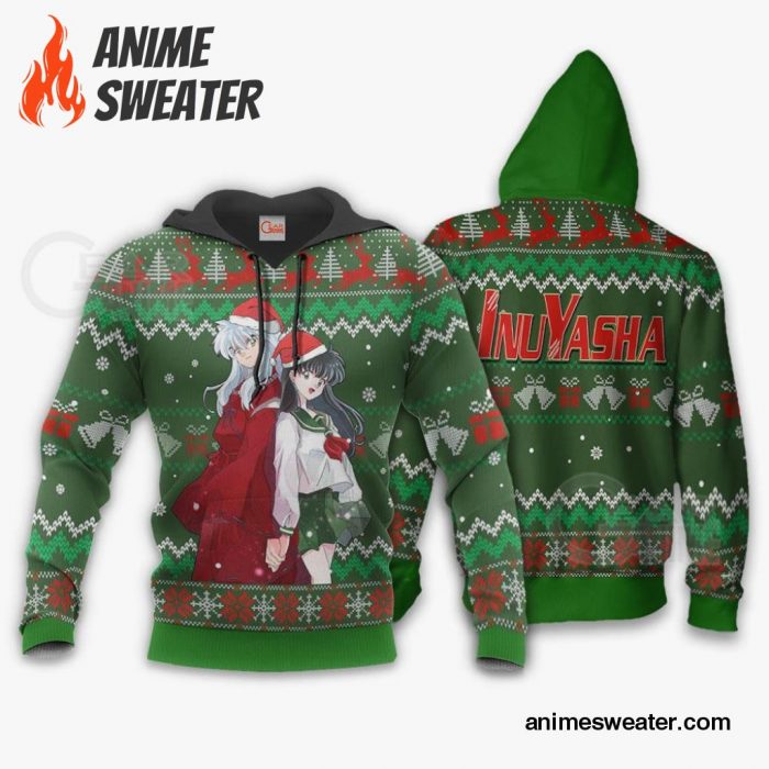 Inuyasha & Kagome Ugly Christmas Sweater Inuyasha Anime Xmas Gift VA11