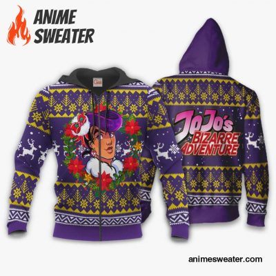 Josuke Higashikata Ugly Christmas Sweater JoJo's Bizarre Adventure Anime VA11
