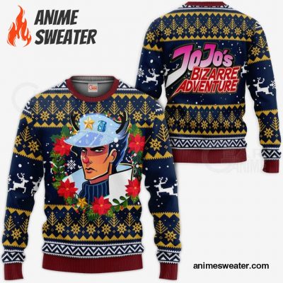 Jotaro Kujo Ugly Christmas Sweater JoJo's Bizarre Adventure Anime VA11