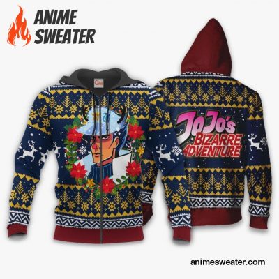 Jotaro Kujo Ugly Christmas Sweater JoJo's Bizarre Adventure Anime VA11
