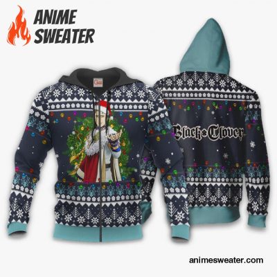 Julius Novachrono Ugly Christmas Sweater Black Clover Anime Gift VA11