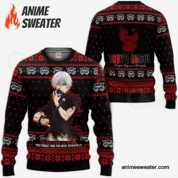 Ken Kaneki Ugly Christmas Sweater Tokyo Ghoul Xmas Gift Idea VA11