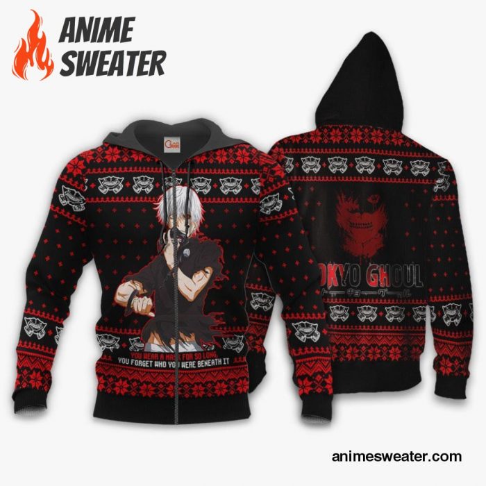 Ken Kaneki Ugly Christmas Sweater Tokyo Ghoul Xmas Gift Idea VA11