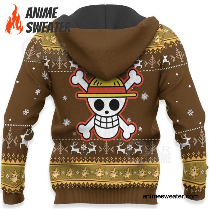 Luffy Gomu Gomu Ugly Sweater Xmas One Piece Anime Christmas Gift VA10