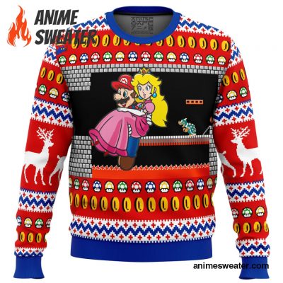 Mario Bowser's Castle Ugly Christmas Sweater