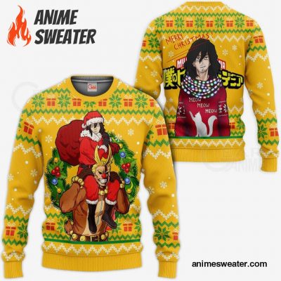 Aizawa x All Might Ugly Christmas Sweater MHA Xmas Gifts Idea