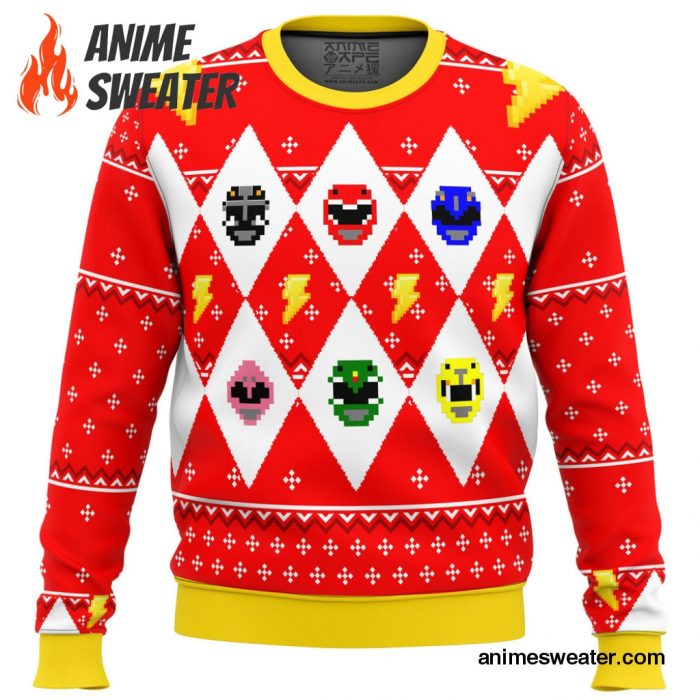 Mighty Morphin Power Rangers Ugly Christmas Sweater