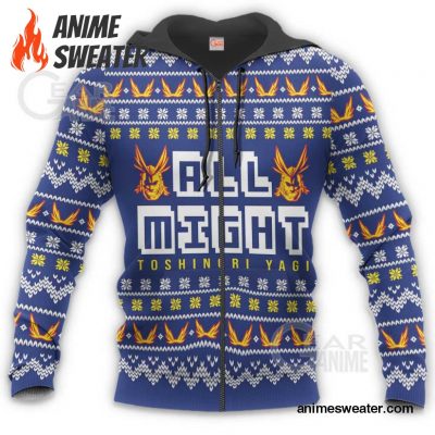 All Might Ugly Christmas Sweater My Hero Academia Anime Xmas Shirt