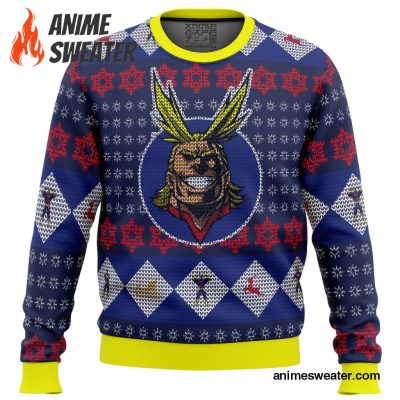 All Might My Hero Academia Ugly Christmas Sweater