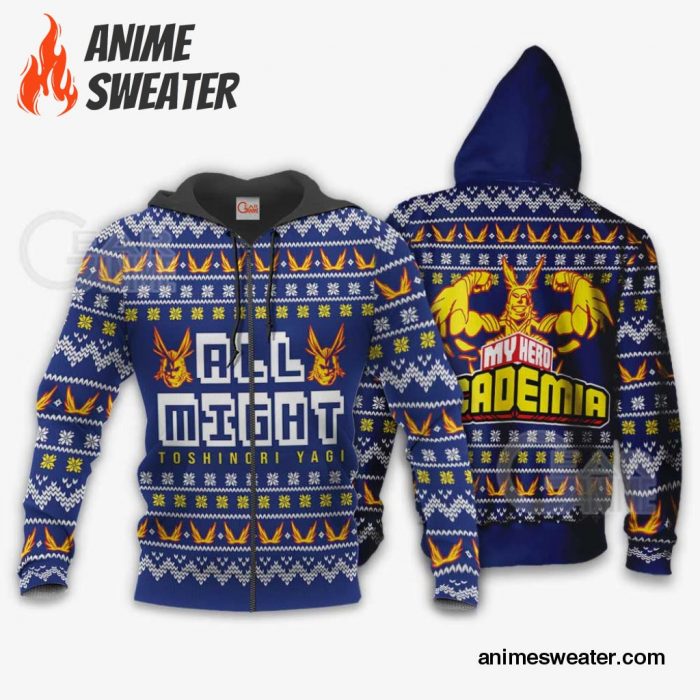 All Might Ugly Christmas Sweater My Hero Academia Anime Xmas Shirt