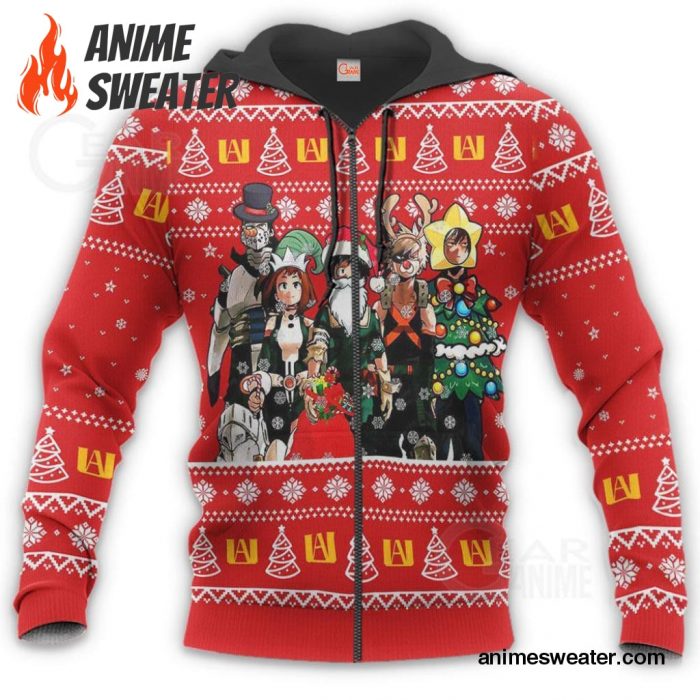 My Hero Academia Ugly Christmas Sweater Santa Anime Xmas Gift VA09