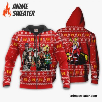 My Hero Academia Ugly Christmas Sweater Santa Anime Xmas Gift VA09