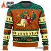 Pokemon Eating Candy Cane Charizard Ugly Christmas Sweater