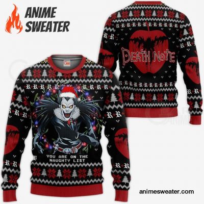 Ryuk Ugly Christmas Sweater Death Note Anime Xmas Gift VA11