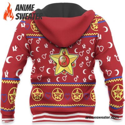 Sailor Mars Ugly Christmas Sweater Sailor Moon Anime Xmas Gifts Idea