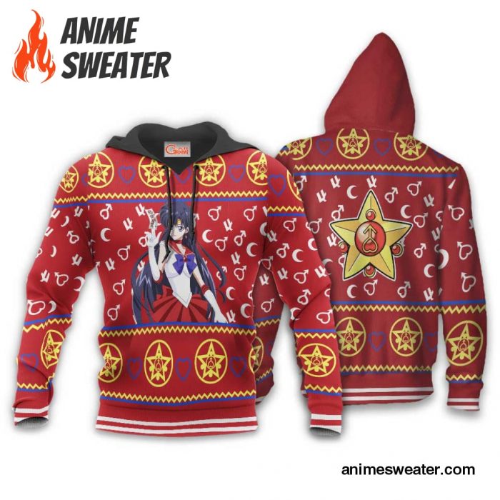 Sailor Mars Ugly Christmas Sweater Sailor Moon Anime Xmas Gifts Idea