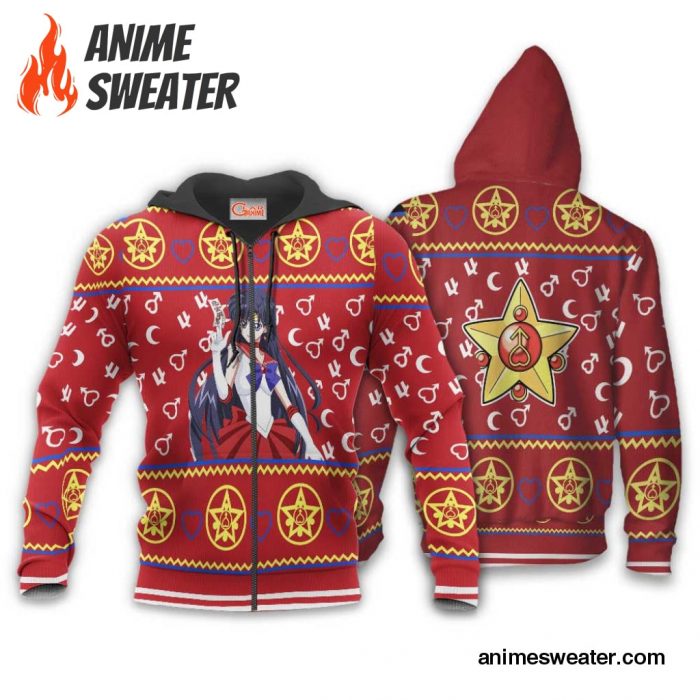 Sailor Mars Ugly Christmas Sweater Sailor Moon Anime Xmas Gifts Idea