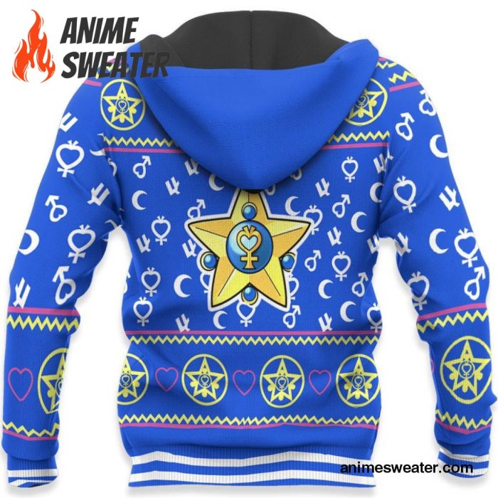 Sailor Mercury Ugly Christmas Sweater Sailor Moon Anime Xmas Gifts Idea