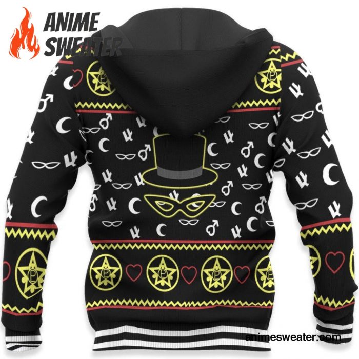 Tuxedo Ugly Christmas Sweater Sailor Moon Anime Xmas Gifts Idea