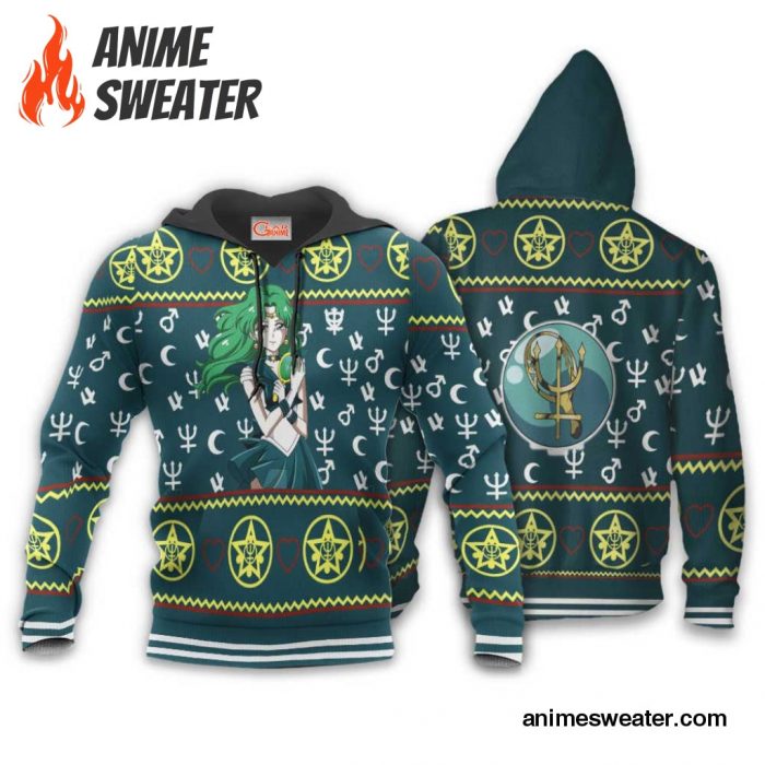 Sailor Neptune Ugly Christmas Sweater Sailor Moon Anime Xmas Gifts Idea