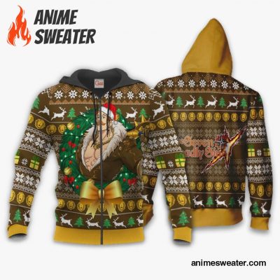 Escanor Ugly Christmas Sweater Seven Deadly Sins Xmas Gift VA11