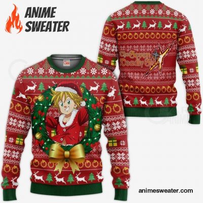Meliodas Ugly Christmas Sweater Seven Deadly Sins Xmas Gift VA11