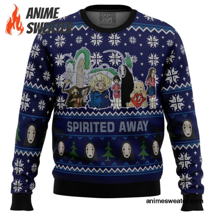 Studio Ghibli Spirited Away Squad Ugly Christmas Sweater