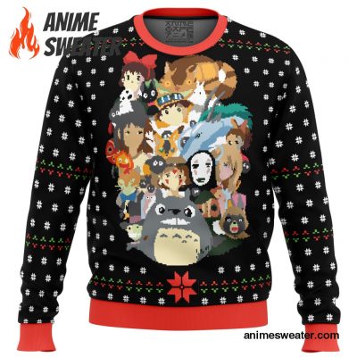 Studio Ghibli Xmas Main Miyazaki Ugly Christmas Sweater