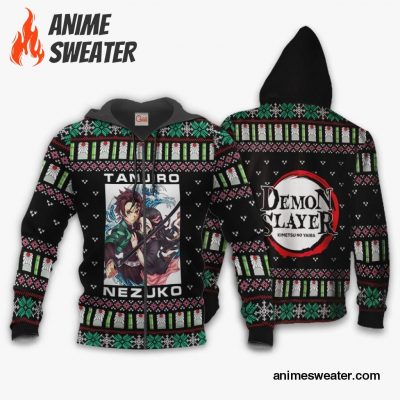 Tanjiro And Nezuko Ugly Sweater Christmas Demon Slayer Anime Gift VA10