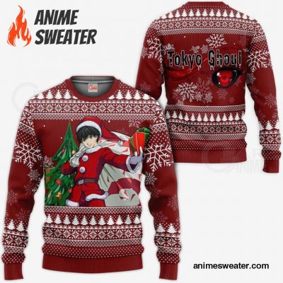 Ken Kaneki Santa Ugly Christmas Sweater Tokyo Ghoul Anime Xmas VA11